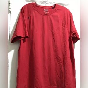 Rhone Reign Short Sleeve Shirt Red Sz Large